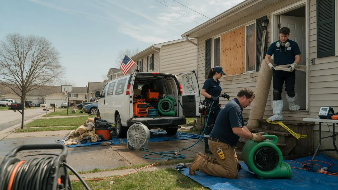 Water Damage Restoration in Hull, IL near me